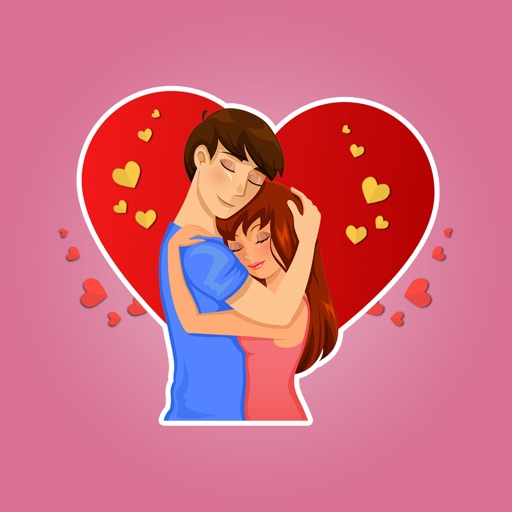 Animated Hug Day Stickers icon