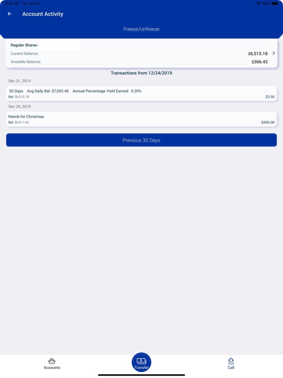 Louisiana Catholic FCU iPad screenshot 3 - Finance app