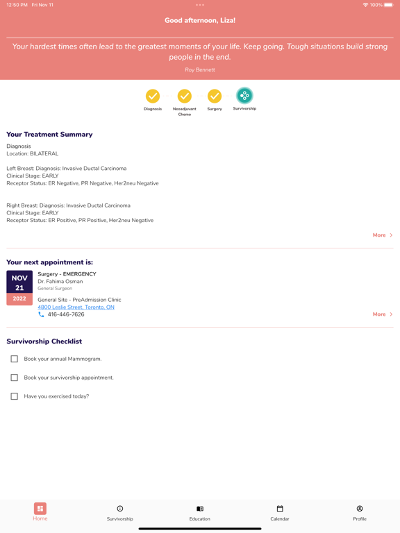 Screenshot #4 pour MyJourney: Guide to your Care