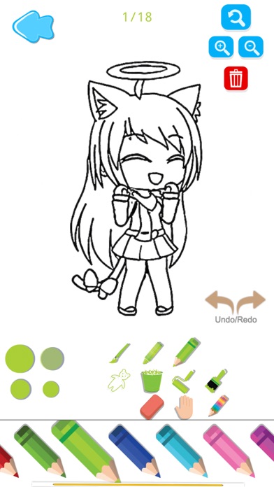 Gacha life coloring & quiz Screenshot