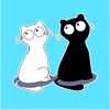 Black Kitten Animated Stickers icon