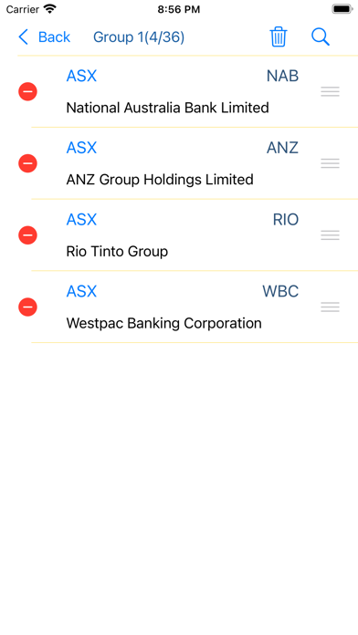 Australia Stock Quotes Screenshot