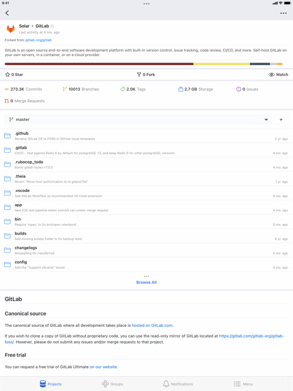 Screenshot #6 pour GitBlur - Best GitLab App