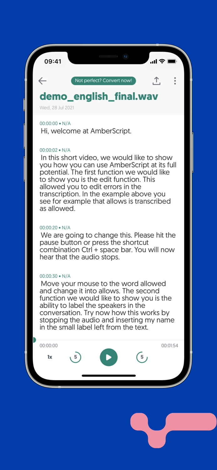 Transcribe voice to text