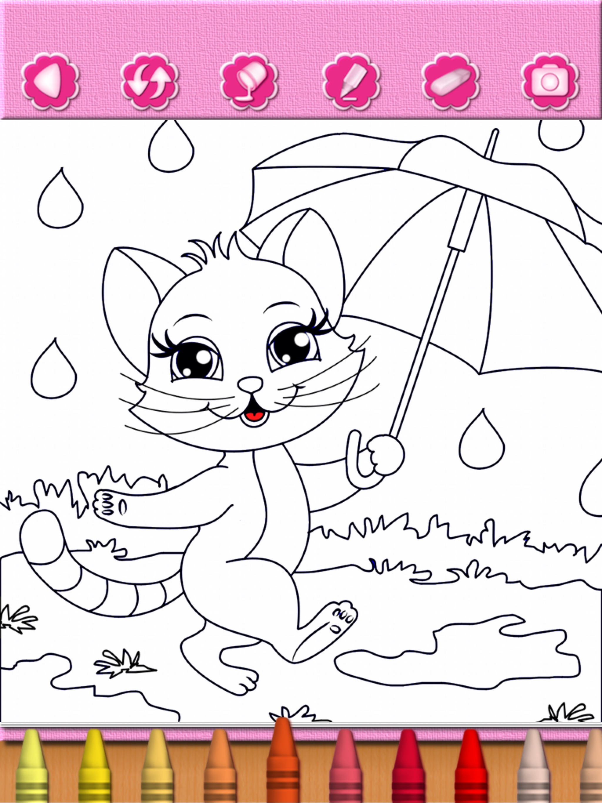 Cat Kitty Kitten Coloring Book