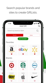 GiftList – A Gift Tracking App screenshot