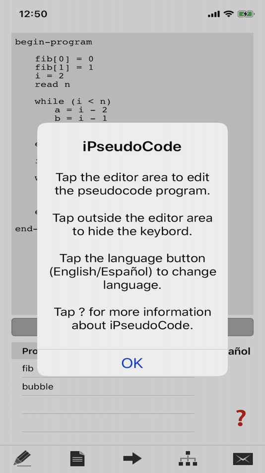 iPseudoCode - for phone - 5.1 - (iOS)
