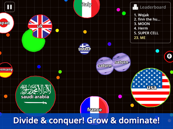 Agar.io iPad app afbeelding 2