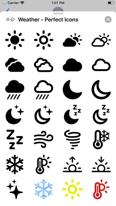 Weather - Perfect Icons Screenshot