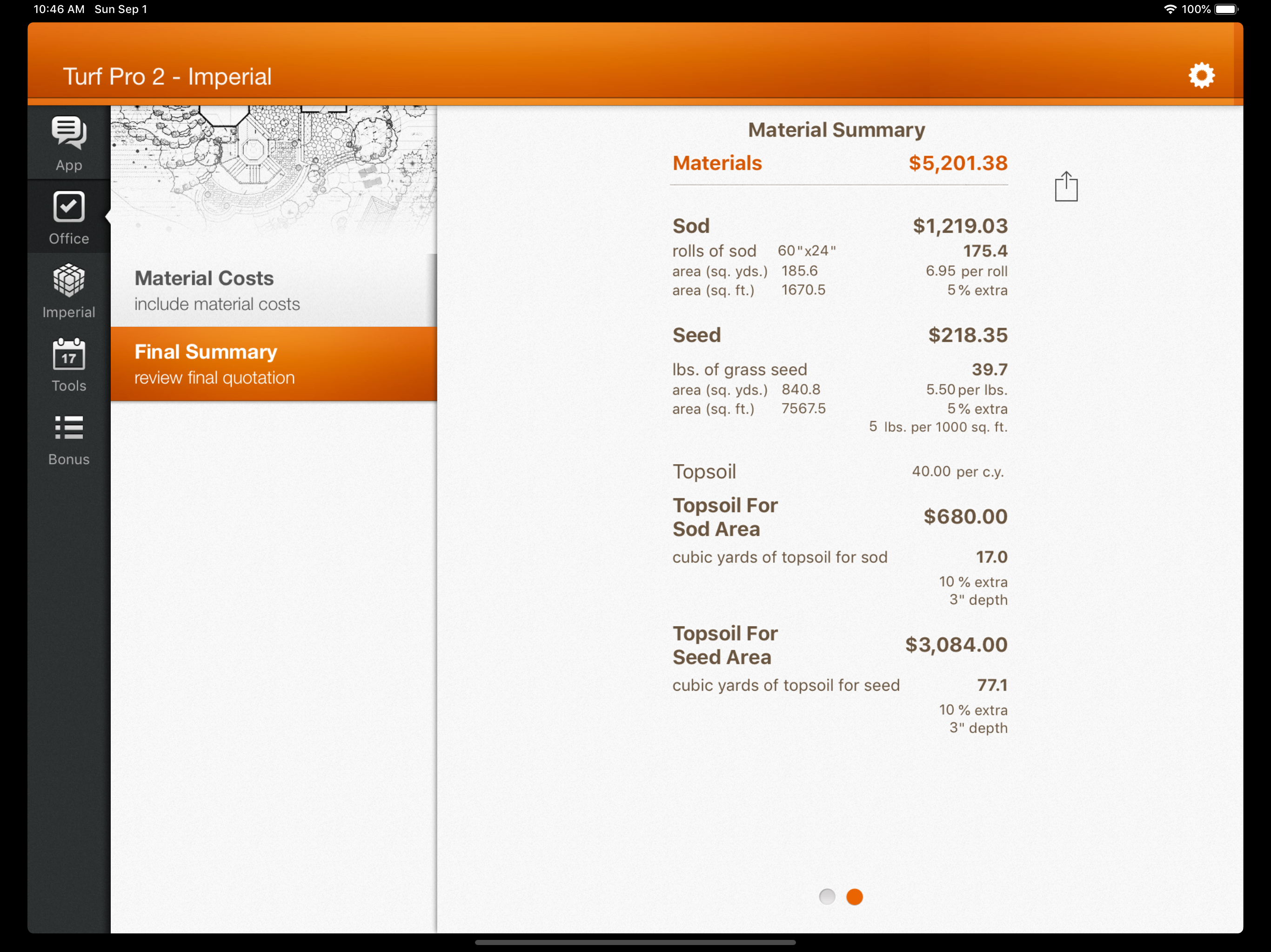 Turf Pro Estimator screenshot 12
