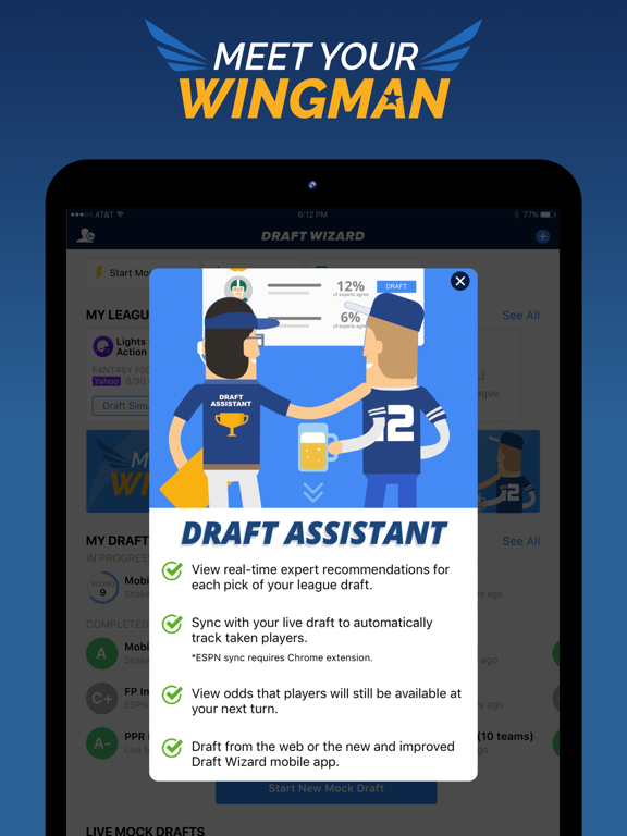 Fantasy Baseball Draft Wizard iPad screenshot 8 - Sports app