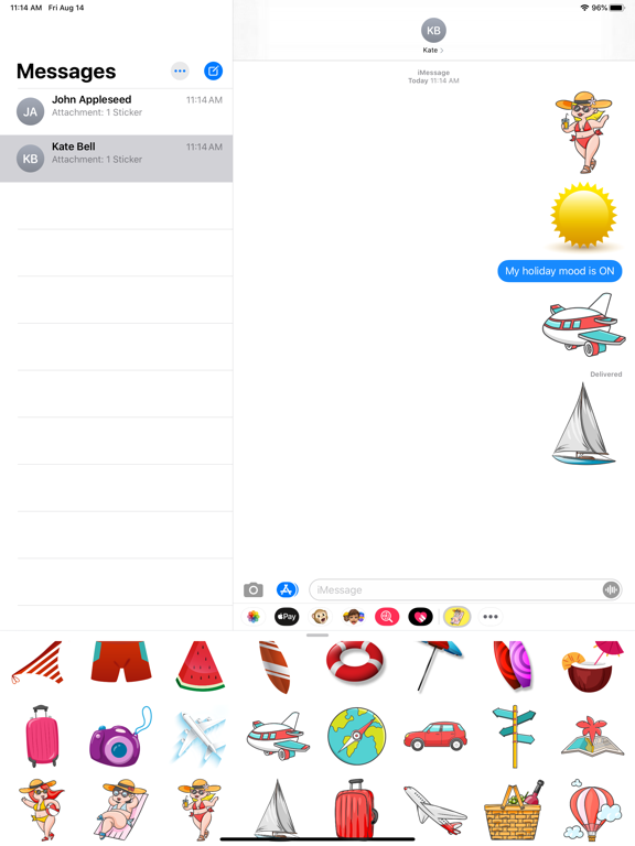 Screenshot #6 pour Enjoy Summer Holiday Stickers