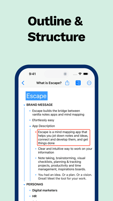 Escape - Mind Map & Outlineのおすすめ画像5