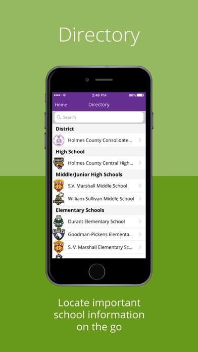 Holmes County Consolidated SD Screenshot