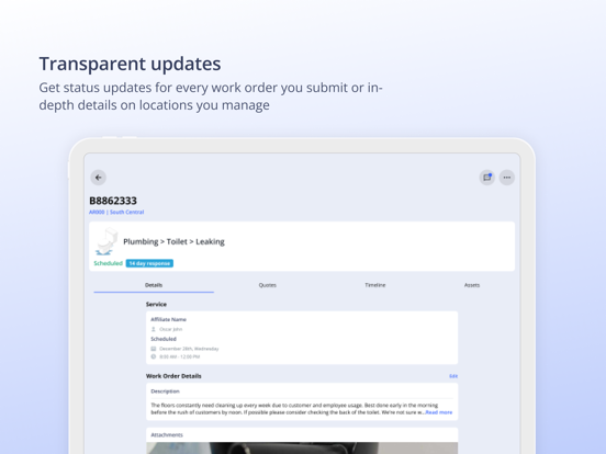 One Insite™ iPad screenshot 4 - Business app