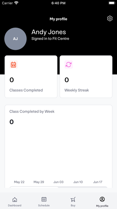 Fit Centre Screenshot