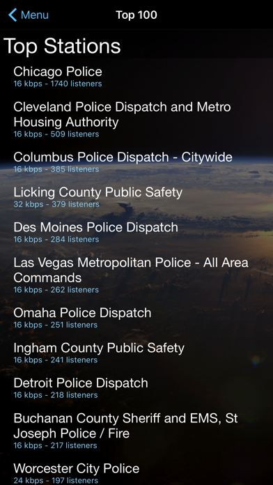 Screenshot #2 pour Police Scanner + Fire Radio