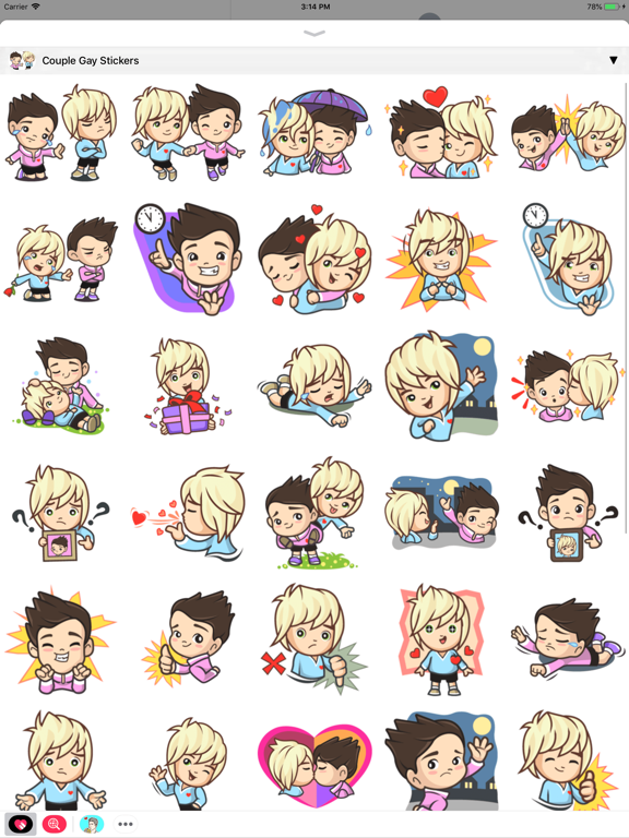 Gay Sticker iPad screenshot 5 - Stickers app