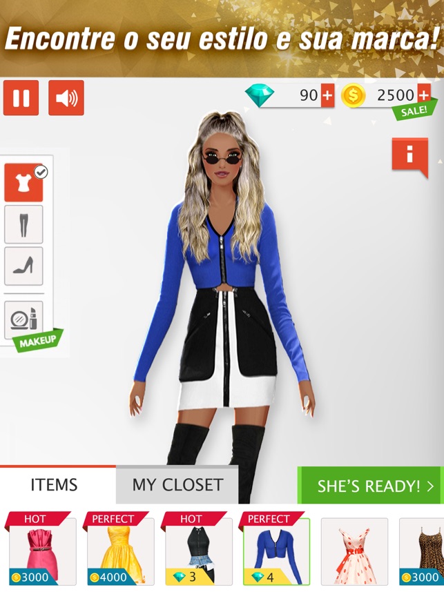 Jogo de estilista de moda 3D na App Store