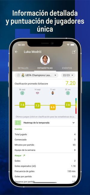 ‎Sofascore: Marcadores en vivo Screenshot