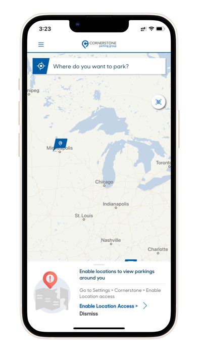 Cornerstone Parking Screenshot