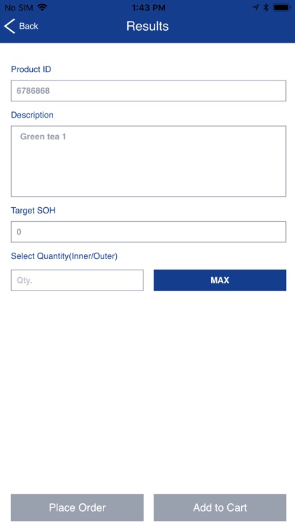 Blindware Ordering App