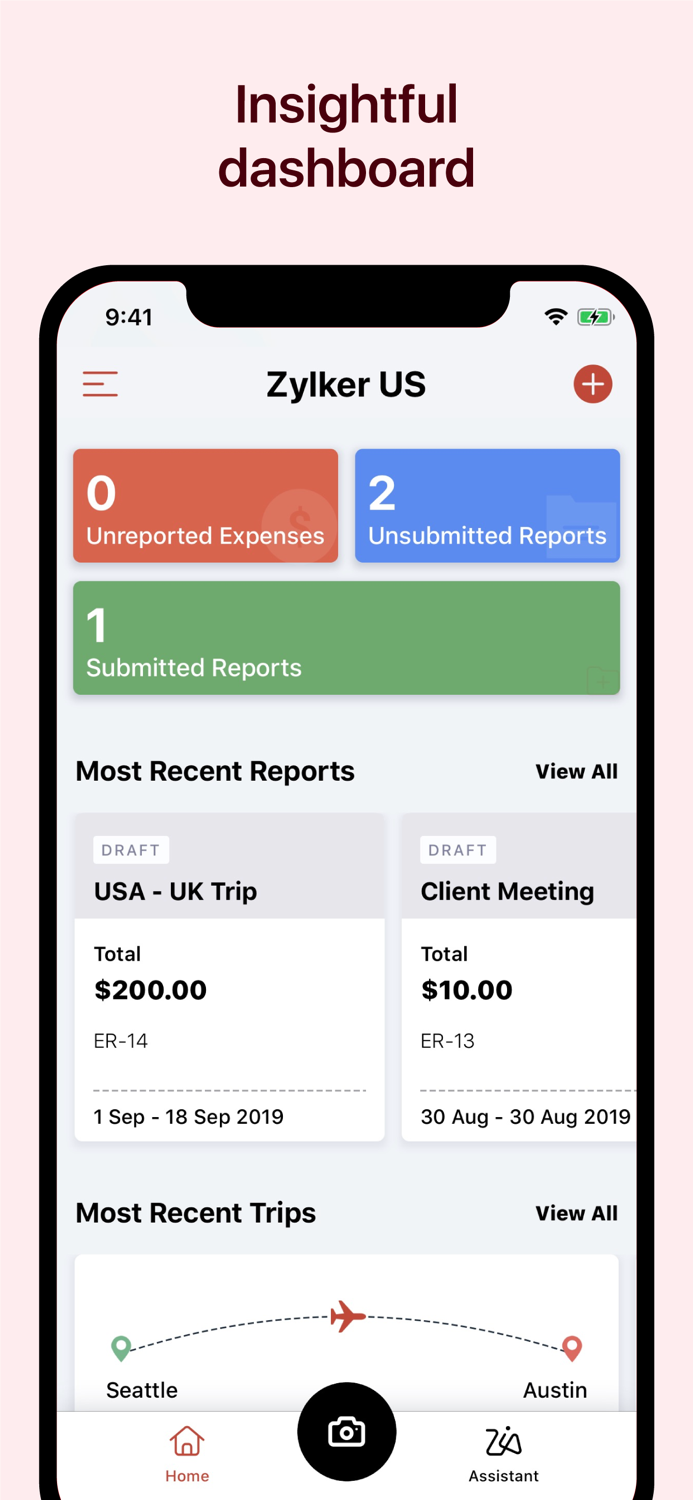Zoho Expense - Expense Reports