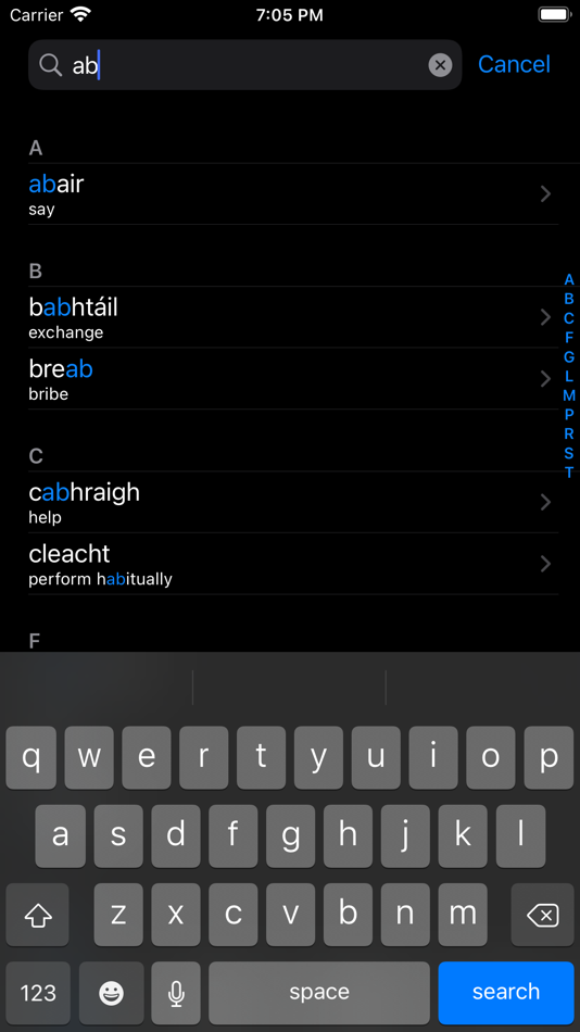 #1. Briathra - Irish Verbs (iOS) Podle: Danny Keogan