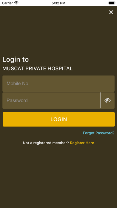 Muscat Private Hospital Screenshot