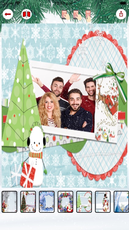 Christmas cards frames