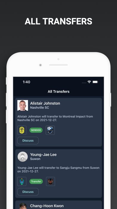 England Football Transfer News Screenshot