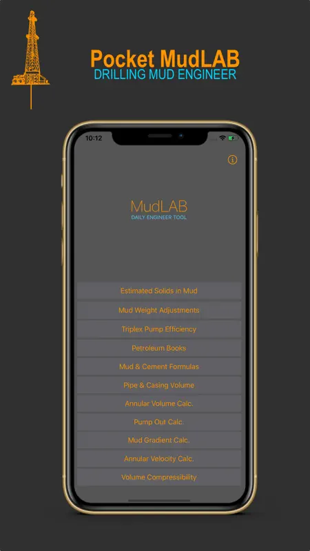 MudLAB - Mud Engineer Tool screenshot 1 of 2