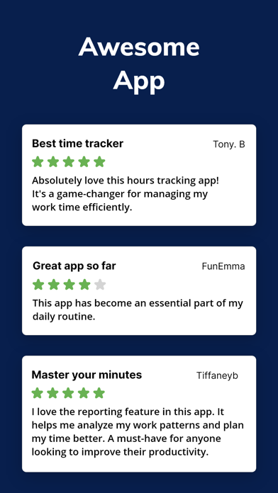 Workday Hours Tracker Screenshot