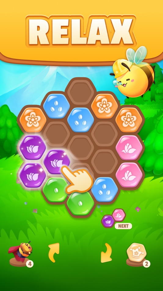#2. Bee Merge (iOS) 由: Mousetrap Games