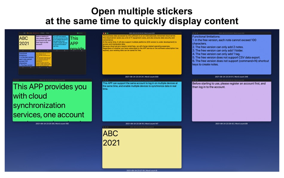 #3. Memo Cloud Sync-Sticker Notes (macOS) 由: 永文 胡