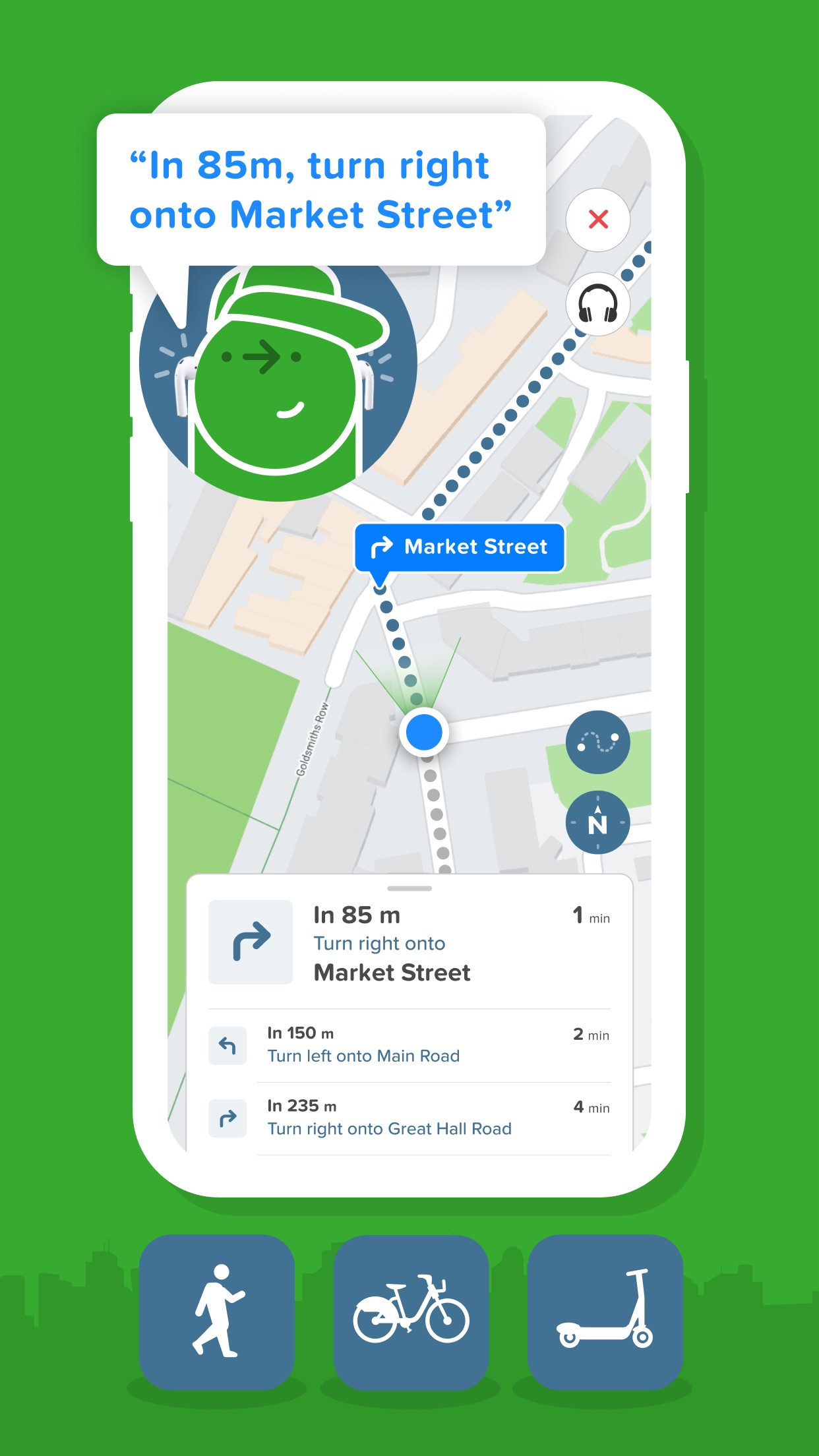 Screenshot do app Citymapper