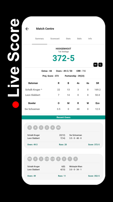 Stumps - The Cricket Scorer Screenshot