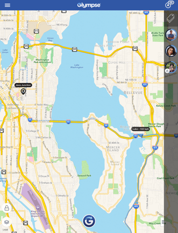 Glympse - GPS位置情報を家族や友人と共有のおすすめ画像1