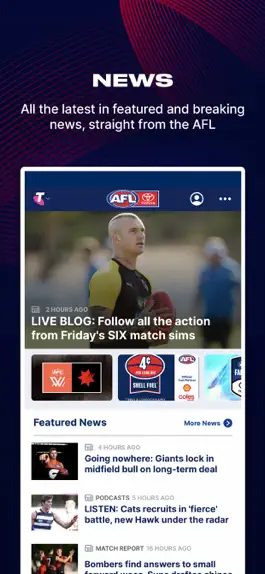 Game screenshot AFL Live Official App apk