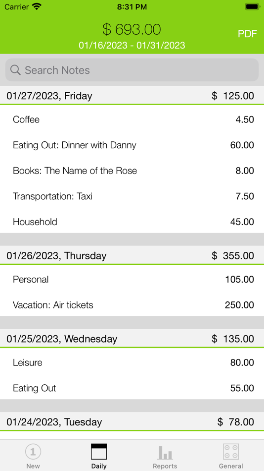 #3. Pico Spend - Expense Tracker (iOS) 由: Dejan Petrovski