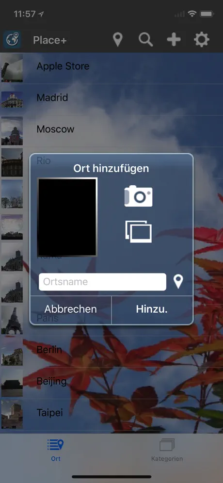 Meine Notizen zu Orten: Place+