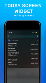 Countdown Reminder, Widget App screenshot