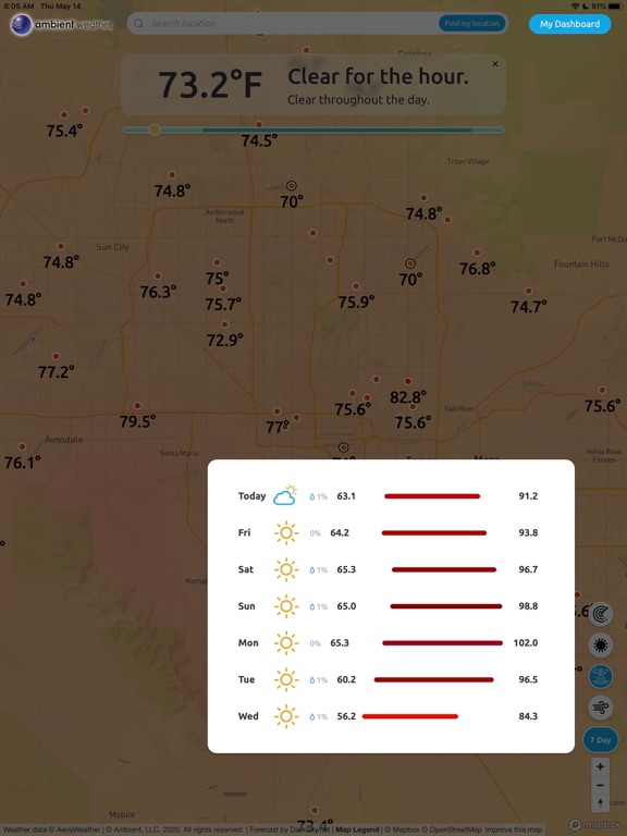Ambient Weather Network iPad screenshot 9 - Weather app