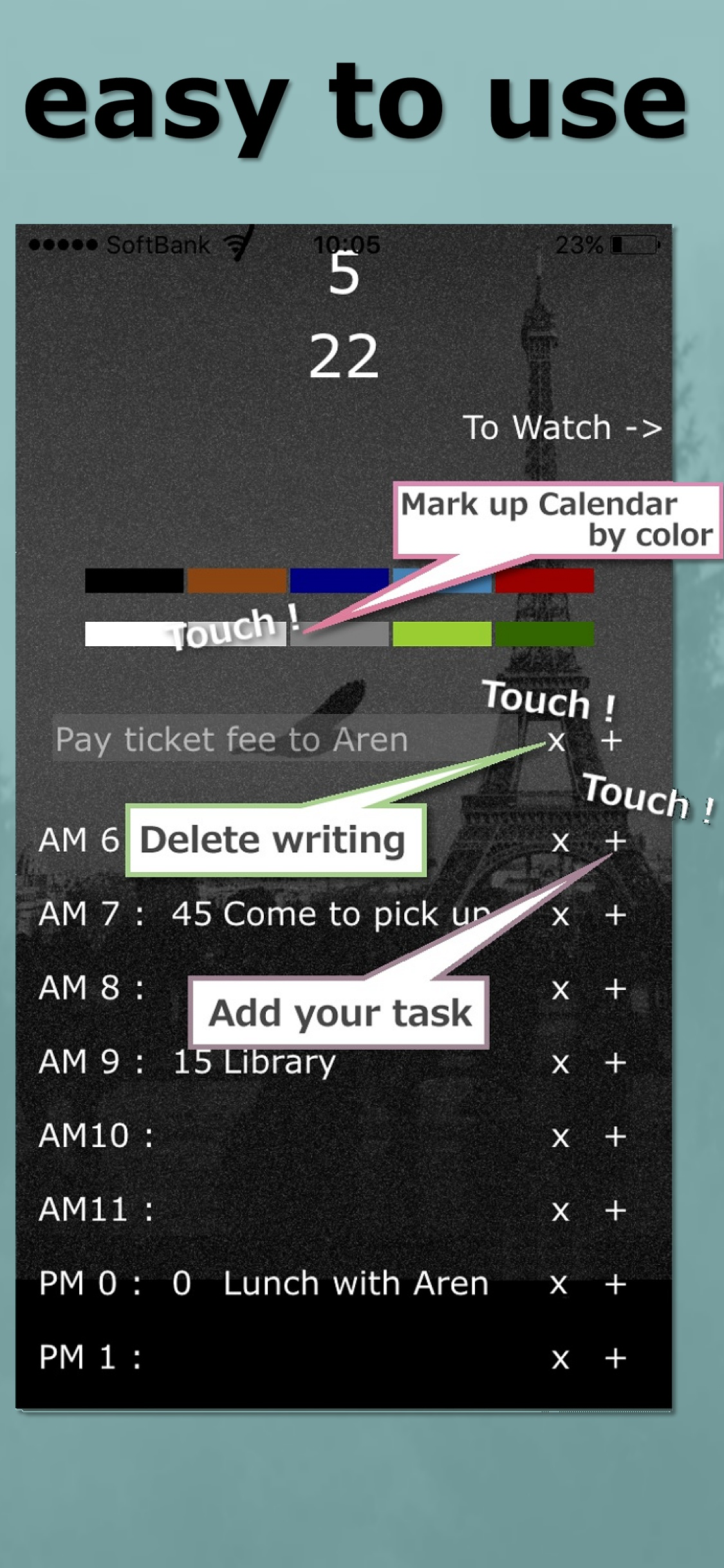Calendar app *DeepBlack screenshot 5