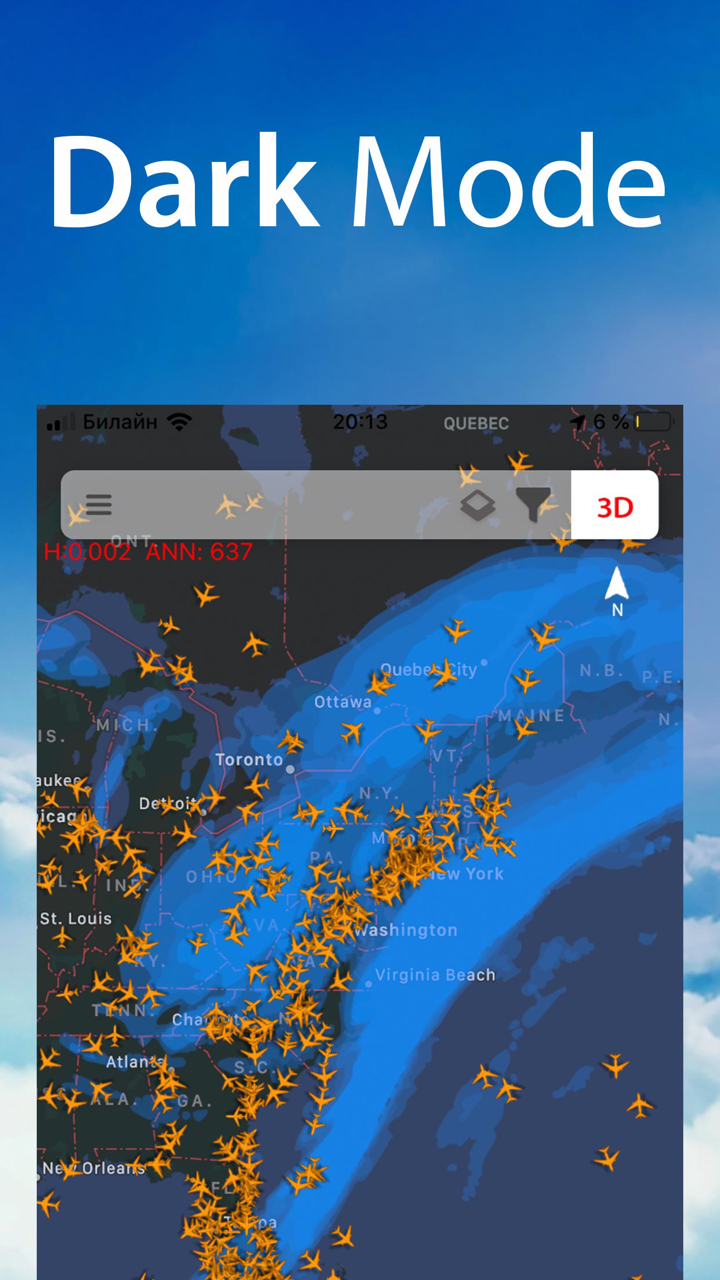 Flight Tracker 24: Live Radar screenshot 4
