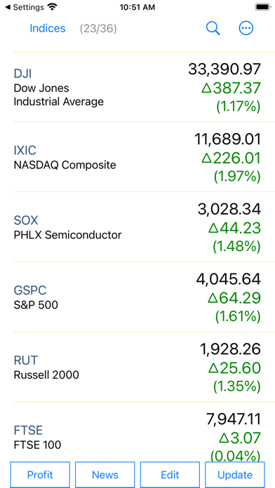 Stocks - US Stock Quotes Screenshot