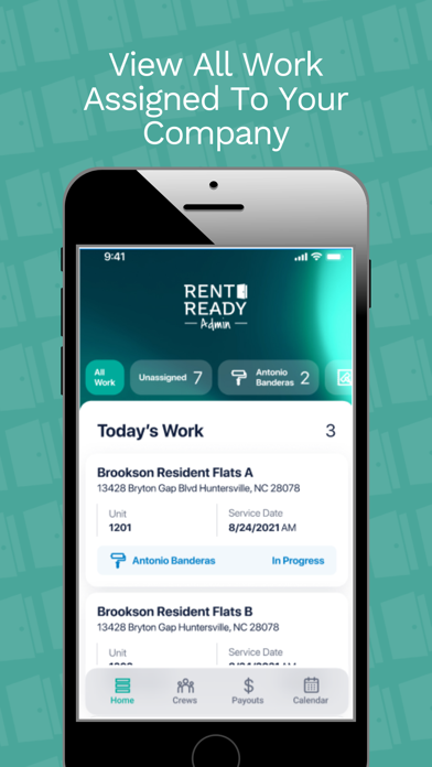 Rent Ready Provider Admin Screenshot