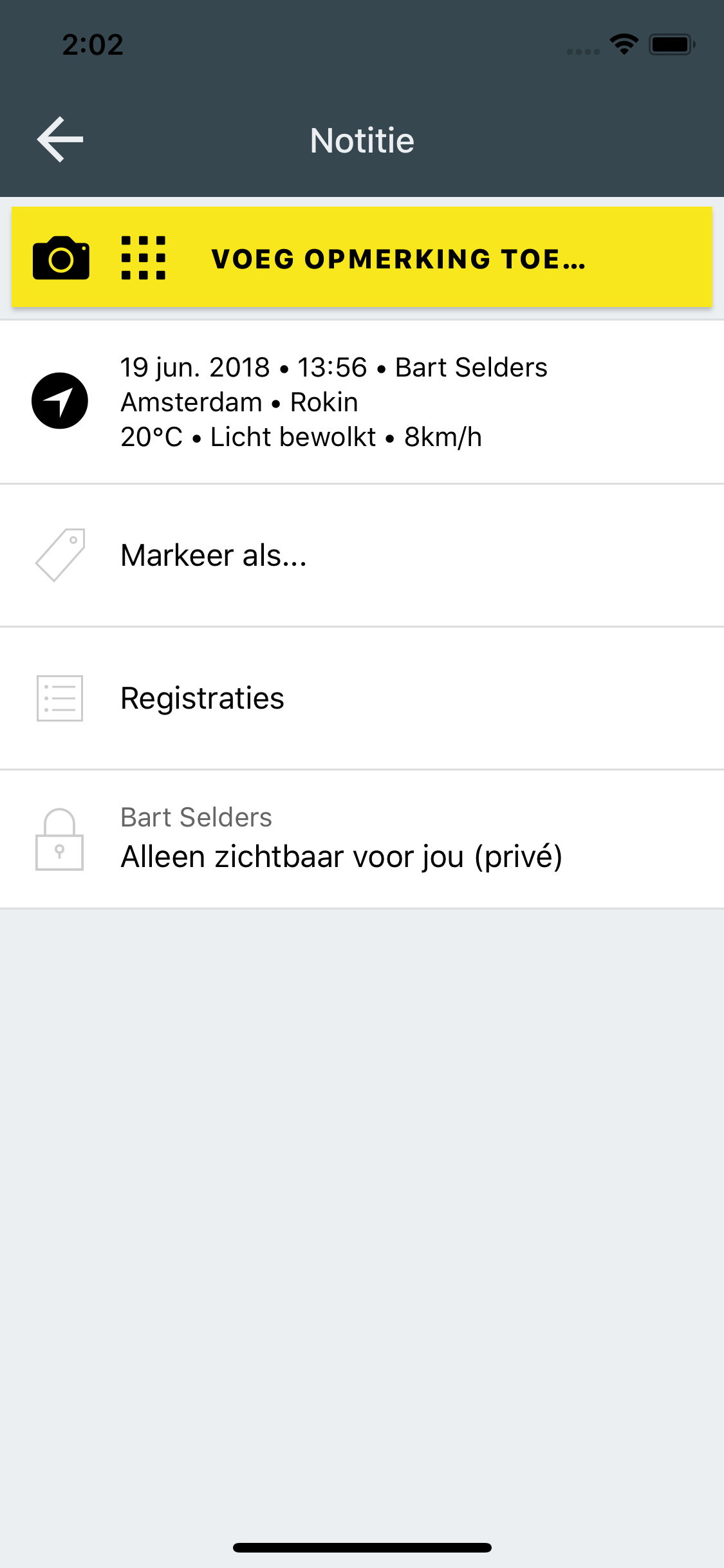 Logbook for supervision