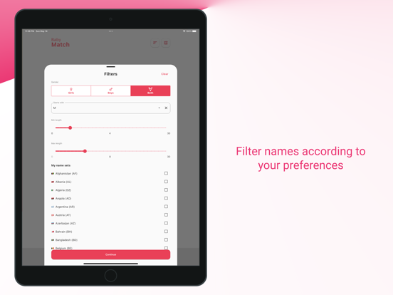 Screenshot #6 pour Baby Match - Prénoms Bébé 2025