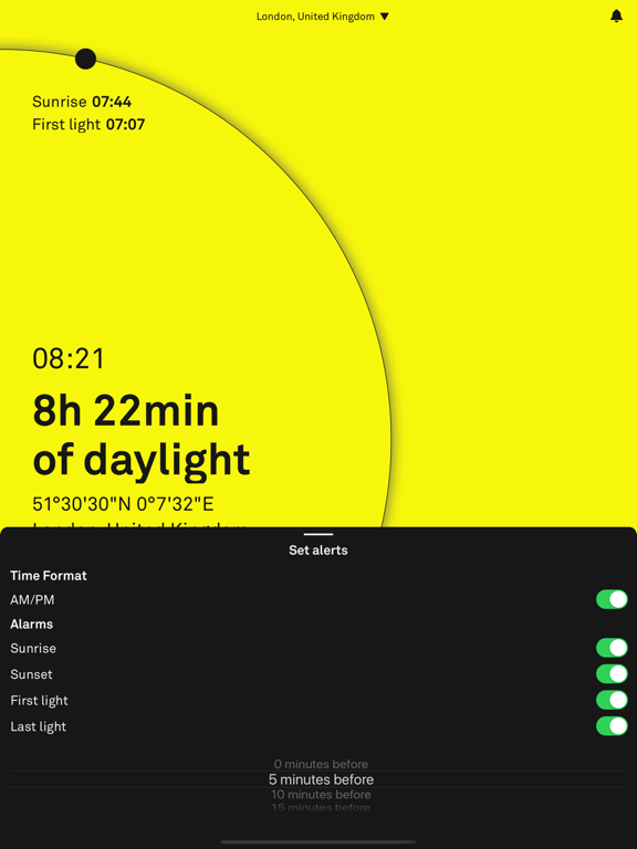 Screenshot #6 pour Sunrise Sunset Tracker